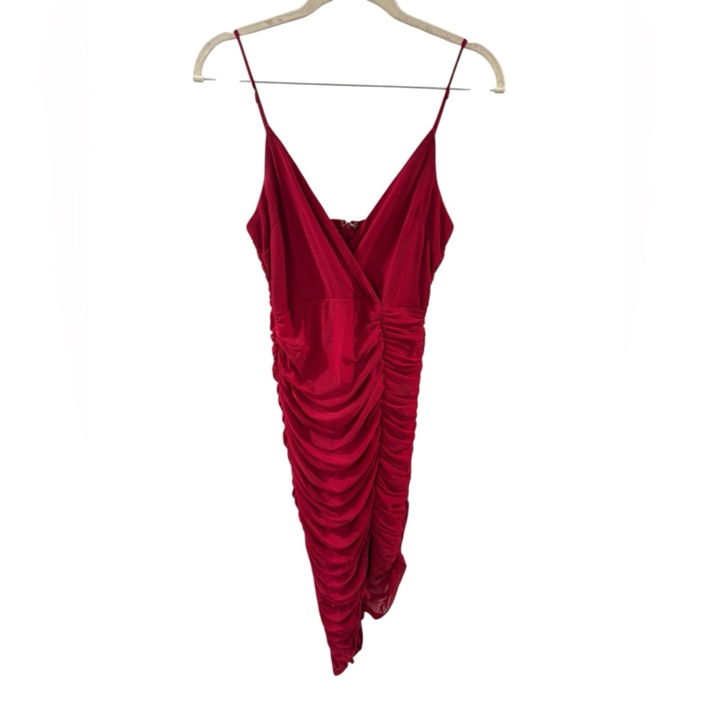 Windsor Red Ruched‎ Dress